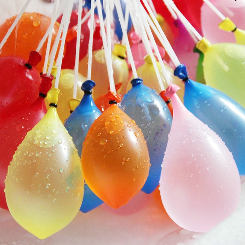 

Hot-selling water balloon quick water children's water Outdoor children's toy water-sprinkling Festival parent-child interactive play balloo, Multicolor