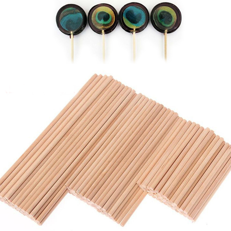 

6.8/10/15/20cm Colorful Wood Ice Cream Mold Sticks Handmade Lollipop Sticks Cake Tools Kids Handwork Art Crafts Counting