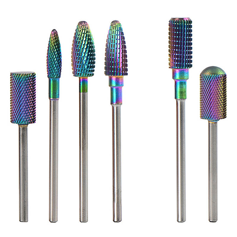 

Makar50pcs Carbide Tungsten Nail Drill Bit Carbide Burr Grinding for Electric Drill Accessories Manicure Nail Art Tools Kits