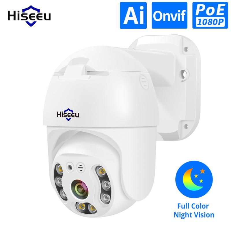 

Hiseeu H.265 1080P POE PTZ IP Camera 4X Digital ZOOM 2MP ONVIF for POE NVR 48V CCTV System Outdoor IP Camera Waterproof