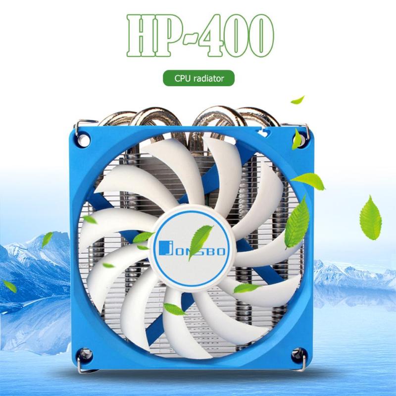 

Jonsbo -400 CPU Cooling Fan 4 Heat Pipes Radiator for HTPC Case All-In-One Computer Ultra-Thin 4Pin PWM CPU Cooler Cooling Fan