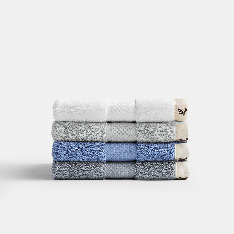 

4 Pcs Santorini Face Towels 100% Cotton Towel 34*35cm Baby Face Washing Cotton Towels 32 Count Combed Bathroom, 4 pcs per bag