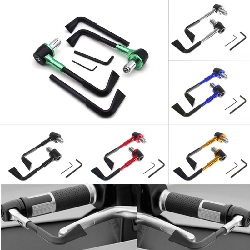 

7/8" Adjustable Motorcycle Brake Clutch Handlebar Ends Brush Lever Guards Protector Motorcycle Accessories new 2020