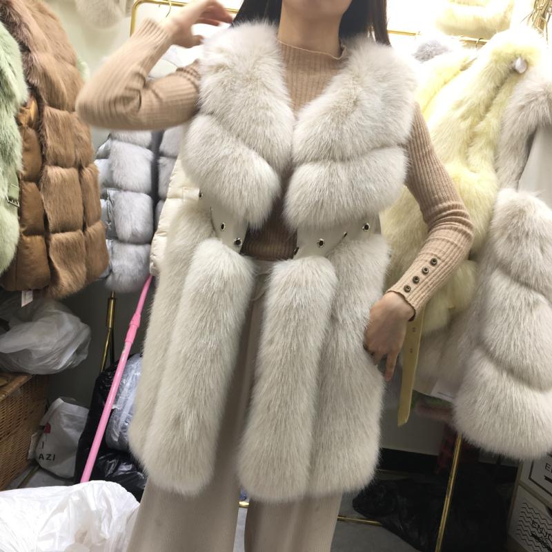 

winter fluffy thicker warm faux fur coat female fluffy fur sleeveless coats pu leather stitching vest F566 dropship, Yellow
