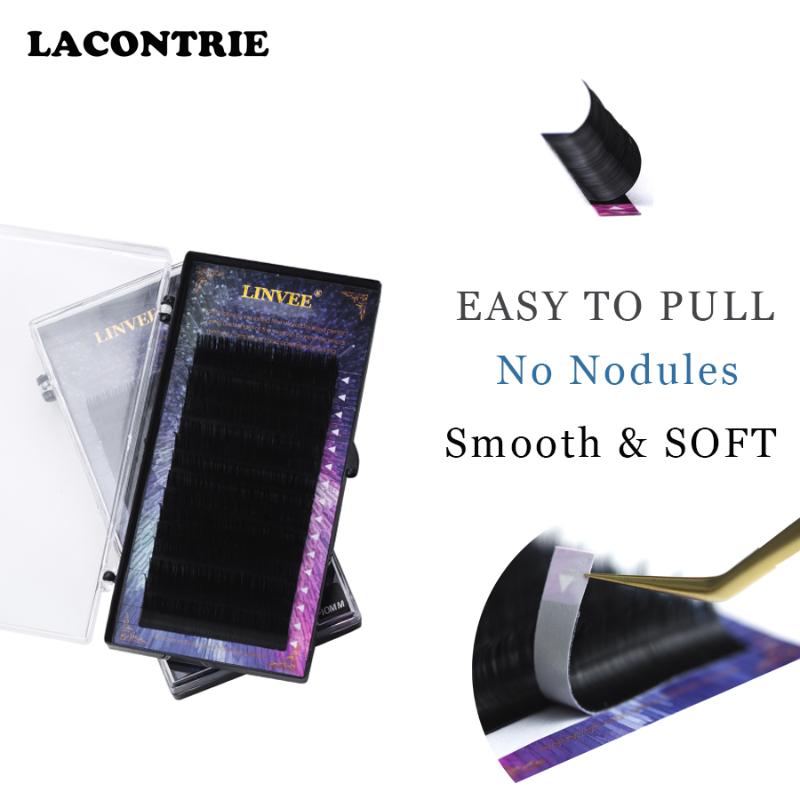 

16Lines/Case extensions eyelashes Individual Lashes Smooth soft Faux mink eyelashes for Women Makeup natural curl fake