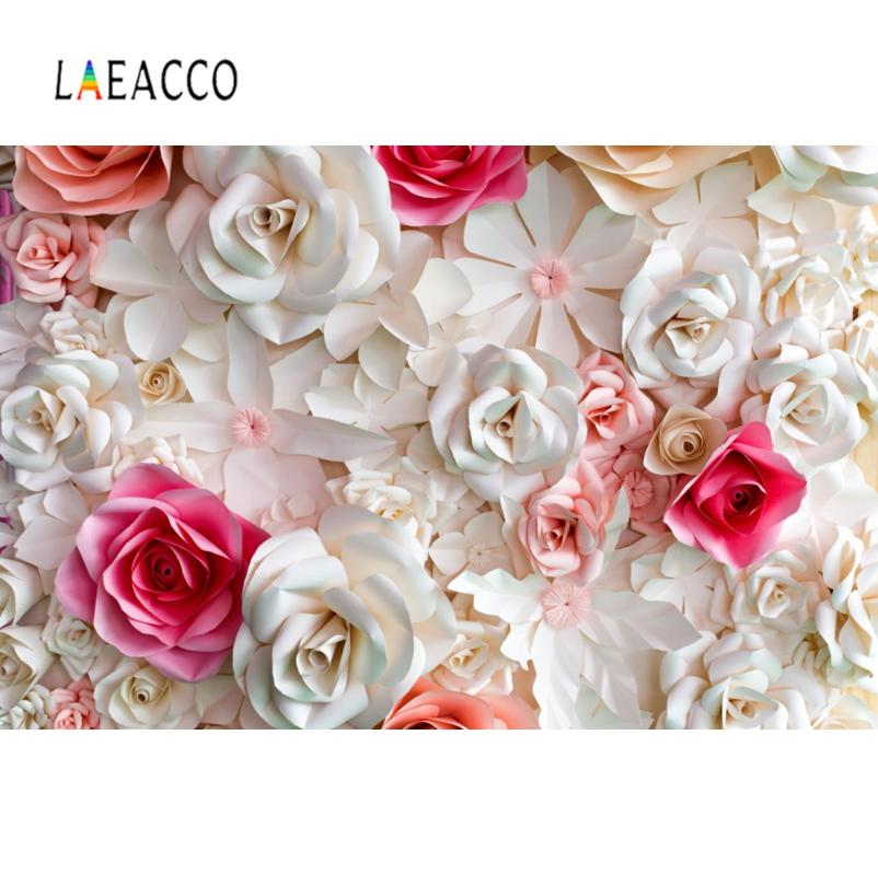 

Laeacco Wedding Backdrop For Photography Flower Rose Stage Party Birthday Child Portrait Photo Background Photocall Photo Studio