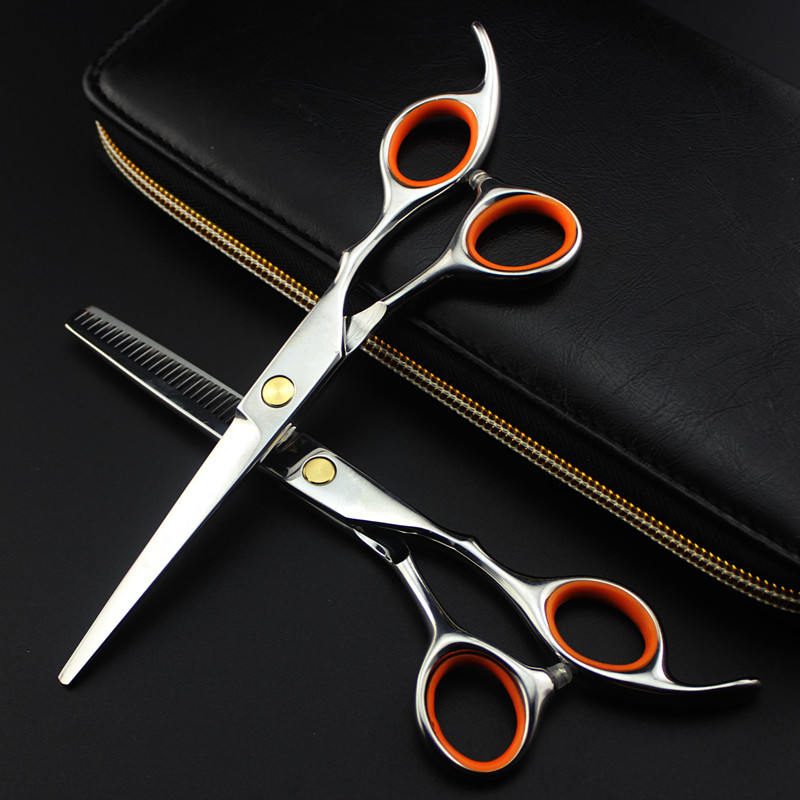 

professional japan 440c 6 inch hair scissors set cutting barber makas haircut hair scissor thinning shears hairdressing scissors