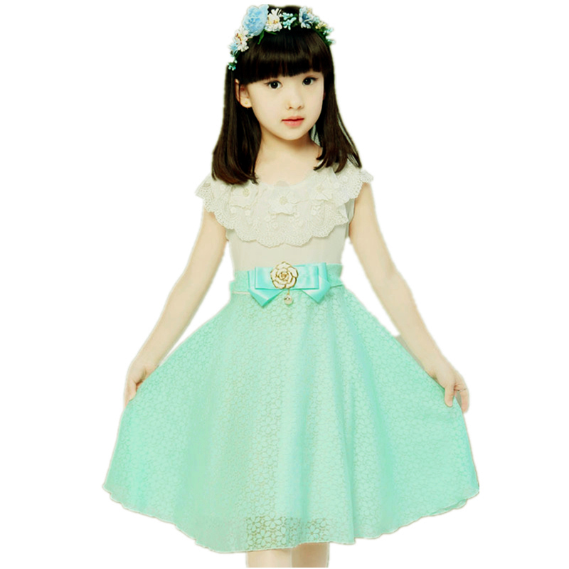 

2020 New Arrival girls princess dress children party wear veil big bow flower girl wedding dress For baby girls 4 5 13 Years Old, Photo color