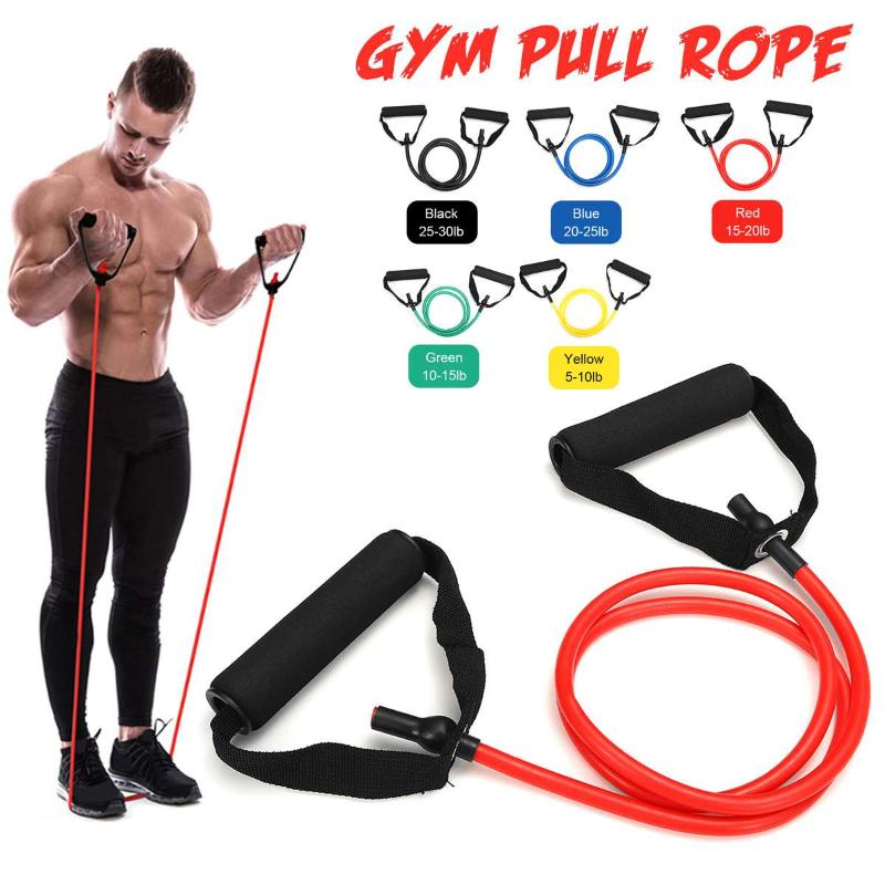 

140cm Yoga Elastic Pull Rope Resistance Bands Home Fitness Gym Fitness Equipment Expander Workout Exercise Training Band