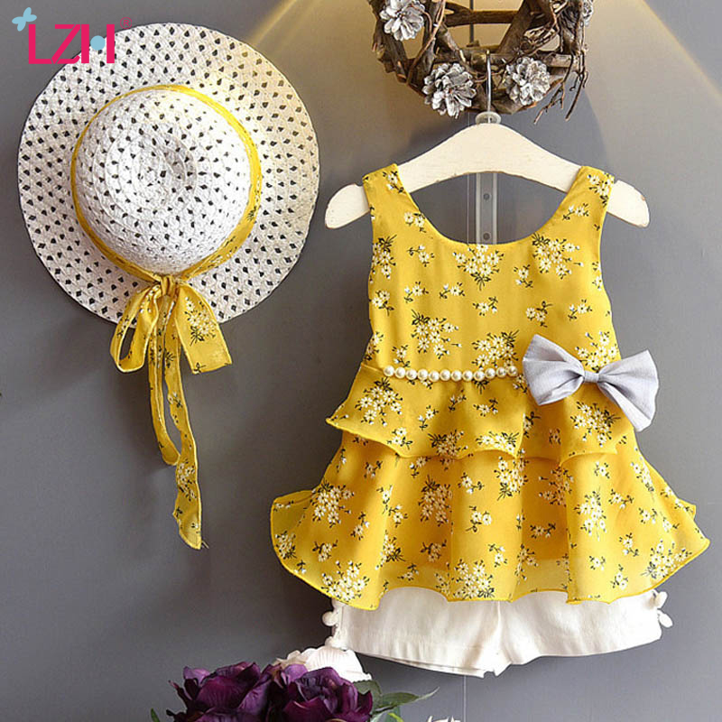 

Children Clothing 2020 Summer Toddler Girls Clothes Outfit Kids Clothes Tracksuit Suits For Girls Clothing Sets 3 4 5 6 7 Year, Yellow