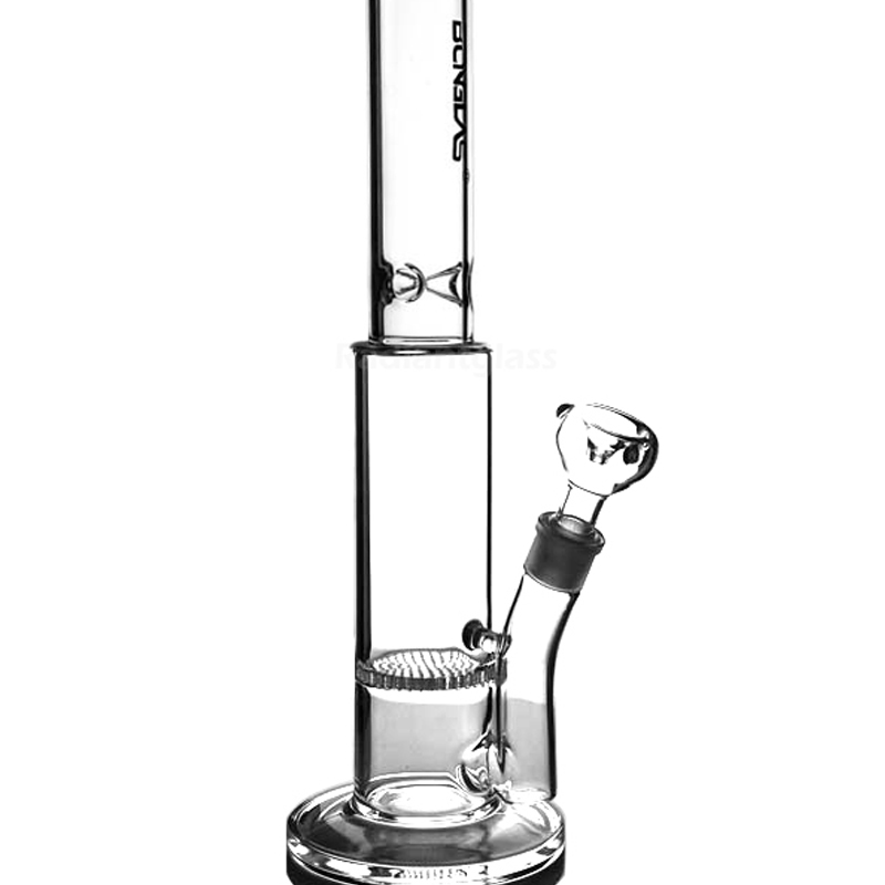 

17.5" big Honeycomb bongs Hookahs with Grace ice notches water pipe glass for smoking