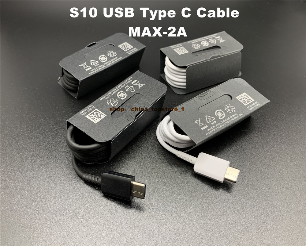 

100% Genuine original 1m type c cable USB Data Sync Charger Cable For Samsung S10 s10 plus s9 s8 s8 plus, Black