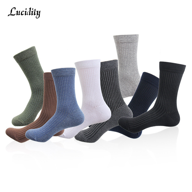 

3Pairs/lot=6pieces Casual Combed Men's Socks Harajuku Street Hip Hop Funny Happy Socks Colorful Pattern Long For Men, White a