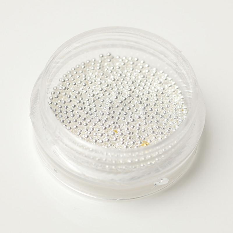 

Glitter Charm Nail Decoration Fastness PVC Steel Bead Round Art Manicure Mini Ball Easy Use DIY Durable Professional