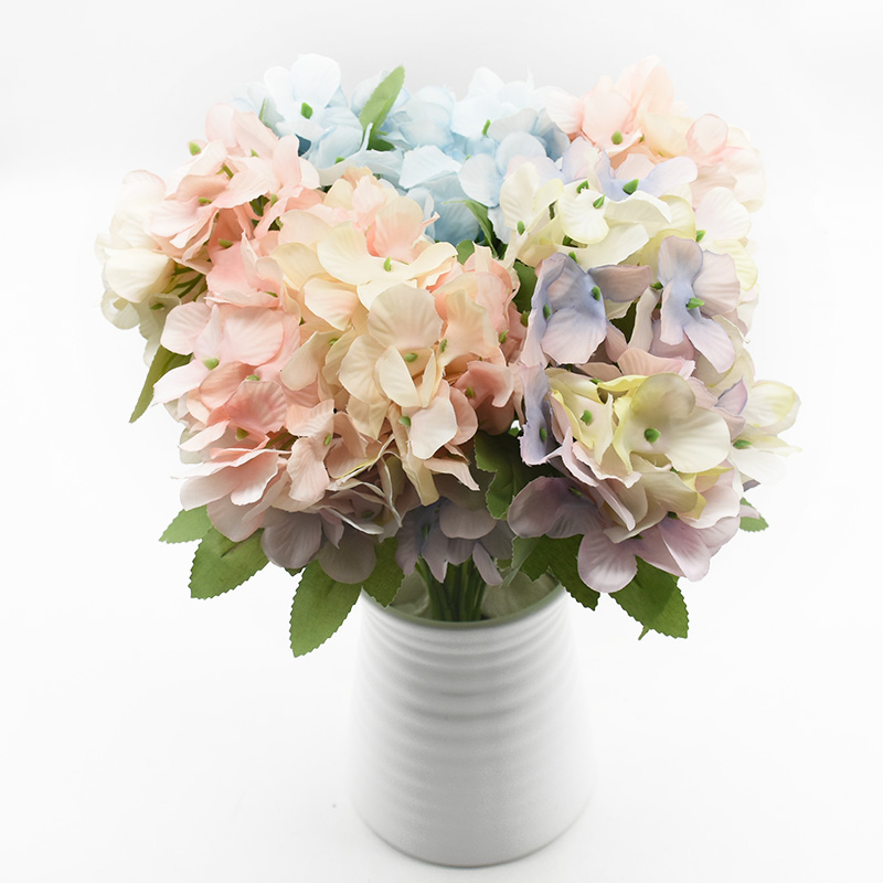

1 Bunch Hydrangea Artificial flowers Home decoration accessories Wedding Flower arrangement Table setting Gifts Bonsai Christmas