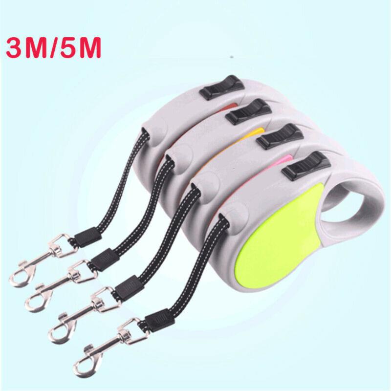 

3m/5m Automatic Retractable Pet Dog Cat Leash Collar Walking Traction Chain Rope Pets Leads