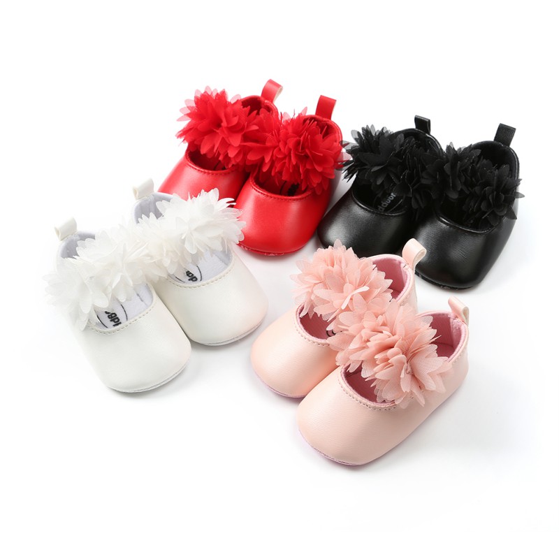 

Fashion PU leather Baby Shoes Floral style baby Girls Shoes moccains soft sloe toddler party for -18M first walkers