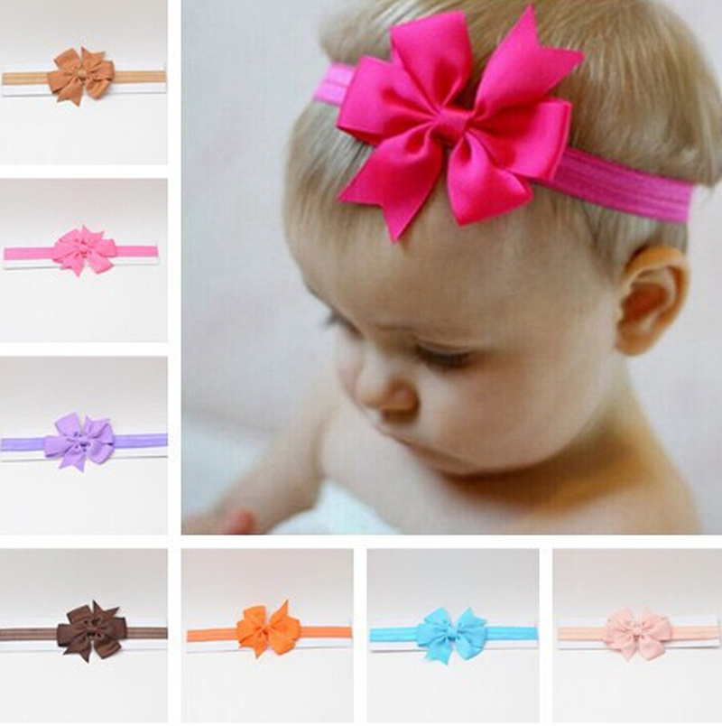 

headwrap baby headbands headwear girls bow knot hairband head band infant newborn Toddlers Gift tiara hair clothes accessories, No1