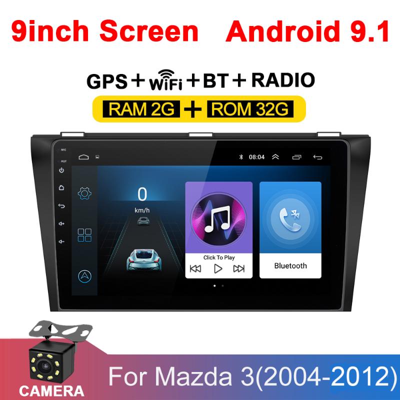 

2 din Car Radio 9" Autoradio Multimedia Player Android 2DIN Touch Screen Auto audio Car Stereo MP5 for 3 2004 -2012