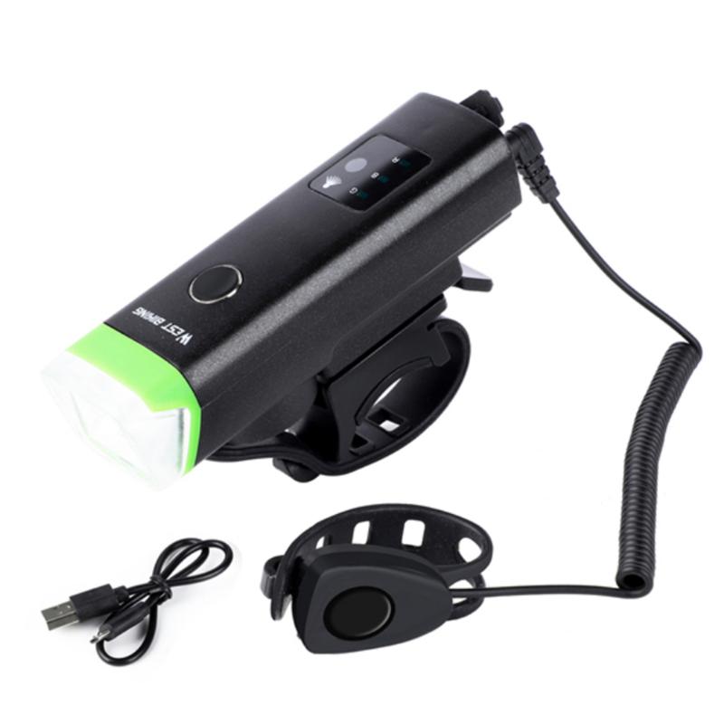 

WEST BIKING Bicycle Light With Horn LED Front USB Rechargeable Sensor Auto Bike Lamp MTB Road Bike Cycling Headlight