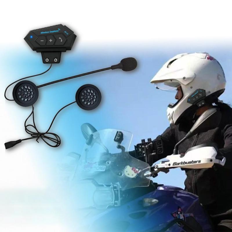 

BT12 Motorcycle Helmet BT Headset Headphone Speakers Support Hands-free Calling for Answering Rejecting Hanging