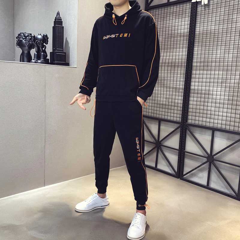 

Men's Suit Autumn New Tracksuit Men Sweater Men's Hooded Pullover Casual Suit Sports Sweater Pants Hombre Moda Hombre 2020 Ropa, Other