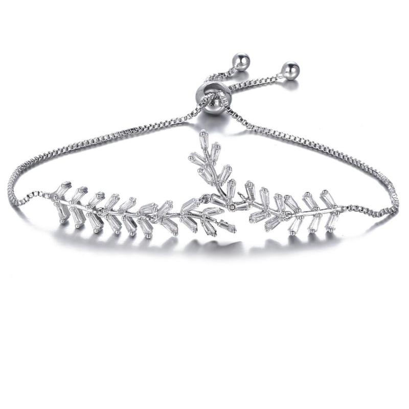 

Bettyue Simplicity Style Branch Modelling Vivid Adjustable Bracelet Two Color CZ Brilliant Jewelry In Fashion Banquet For Women