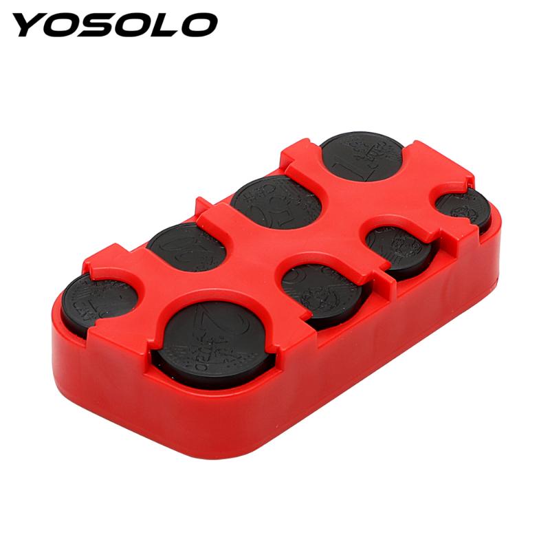 

YOSOLO Car Euro Coin Case Money Container Organizer Auto Coin Holder Storage Box Plastic Stowing Tidying Car-styling