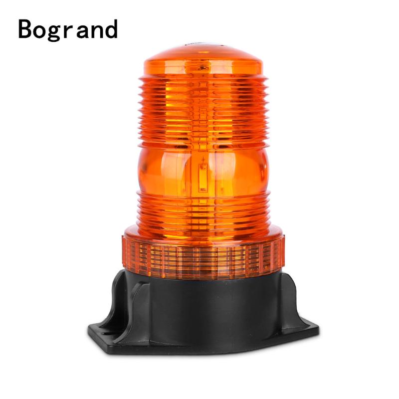 

Round Dome Rotating Flashing Light 30Led Strobe Traffic Warning Light 12-30V Tractor Rotation PC Emergency Safety Alarm Lights