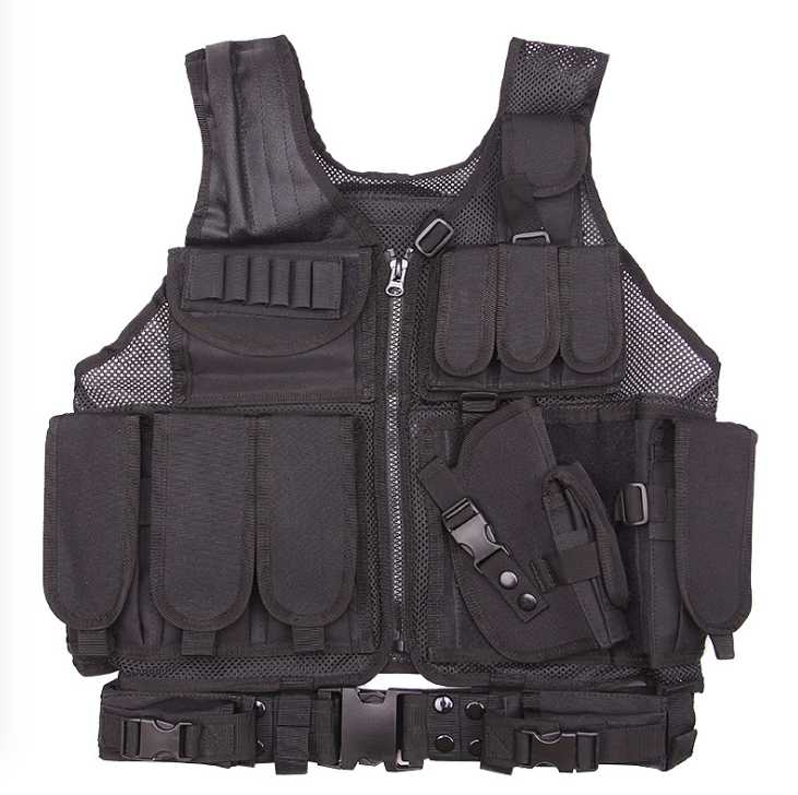 

Outdoor training vest camouflage live-action breathable security training equipment tactical mesh shirt vest