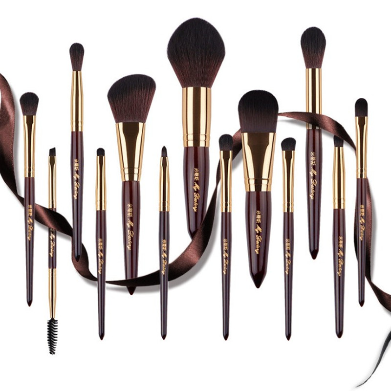 

13Pcs High end Makeup Brushes Set Powder Foundation Brush Eyeshadow Lip Brush Flat Foundation Complete Cosmetic Tool Kit