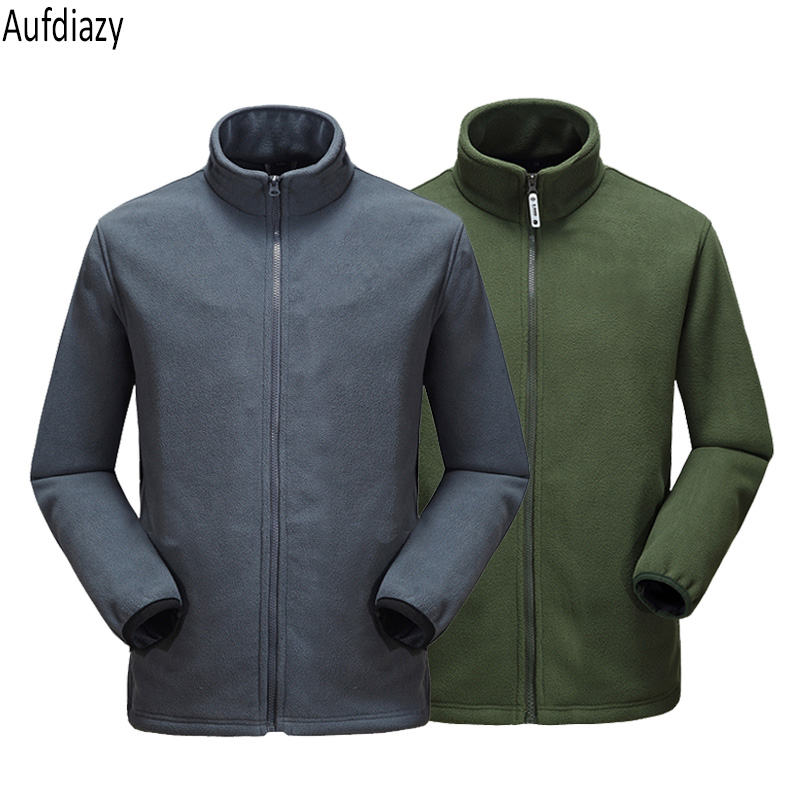 

Aufdiazy Men Women Fleece Jackets Lovers Autumn Winter Thermal Coats Outdoor Hiking Camping Climbing Female Male Coats 5XL OM064, Men army green