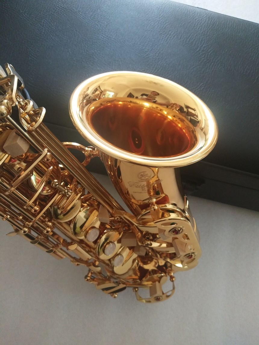 New Best quality Golden Alto saxophone YAS-875EX Japan Brand Alto saxophone E-Flat music instrument With Mouthpiece-image-569630197