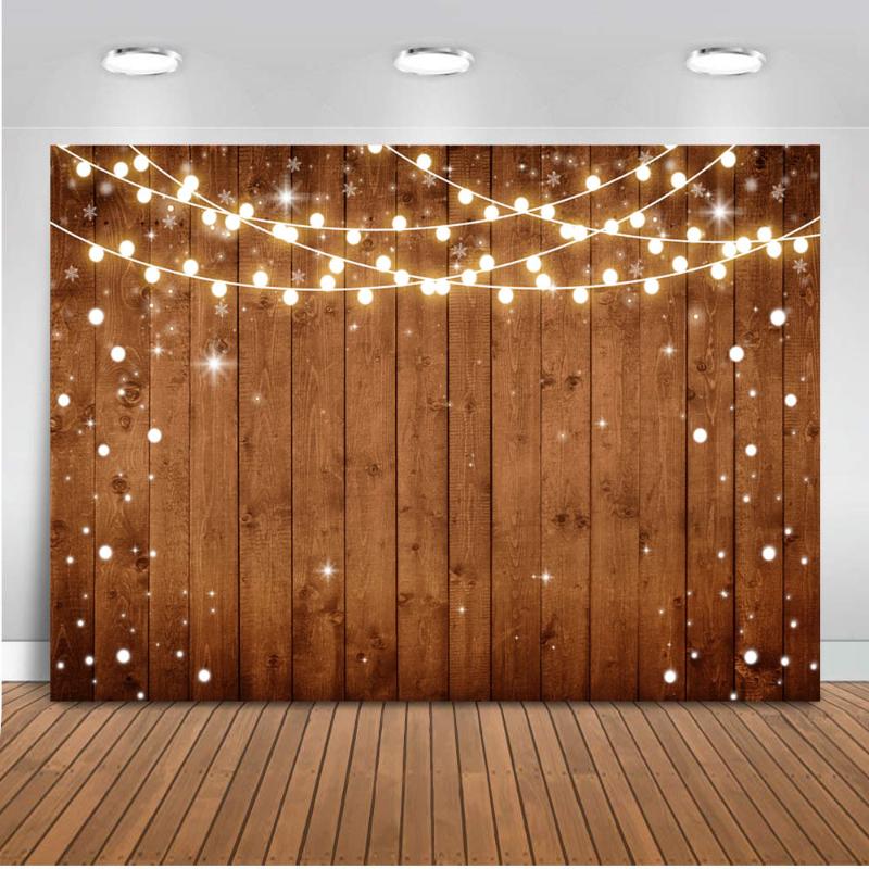 

Wedding backdrop for photography bridal shower background for photo studio wooden floor glitter light Photocall Boda Background