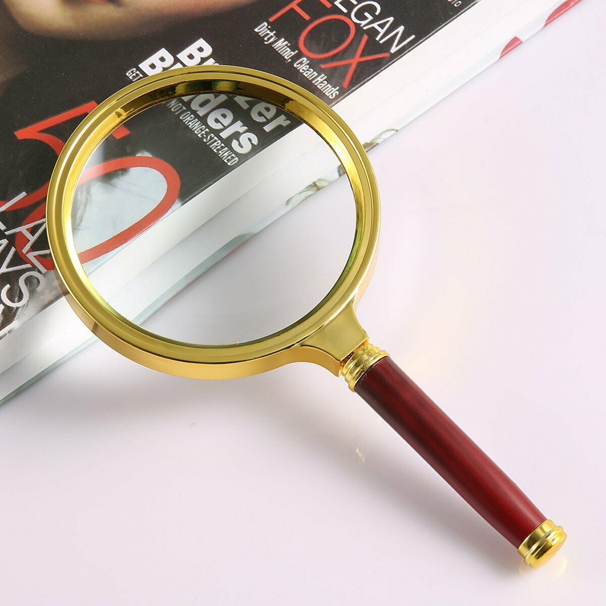 

90mm Handheld 10X Magnifier Magnifying Glass Loupe Reading Jewelry Aid Big Large
