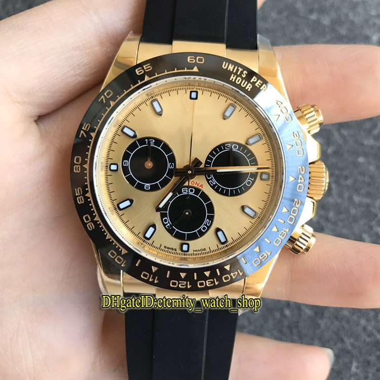 

eternity N Super V3 version 904L Steel Gold Case CAL.4130 NF4130 Chronograph Automatic Gold Dial Mens Watch 116518 Stopwatch Watches 116508, Card + book