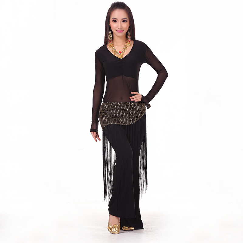 

Lady Belly Dancing Dance Wear Practice/Performance Costume Belly Dance Costume Set Professional Top&Pants&Hip Scarf Dress, Purple