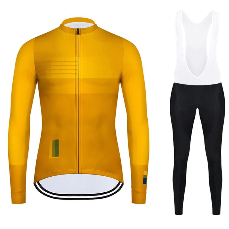 

Autumn Cycling Jersey Long Sleeve Cycling Set MTB Road Bike Jersey Men Bib Pants Suit Bicycle Wear Clothes Maillot Sport Uniform, Set 5