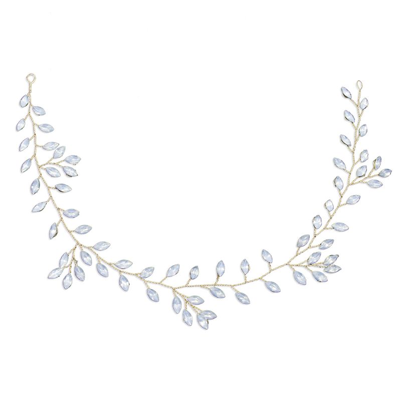 

Alloy Flower Hair Pins for Bridal Crystal Hair Clip Bride Headwear Wedding 667E