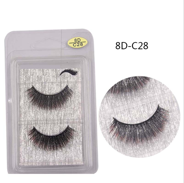 

2020 NEW 1 Pairs Color Dolls with False Eyelashes Short False Eyelashes Simulation Natural Curling Short Dolls