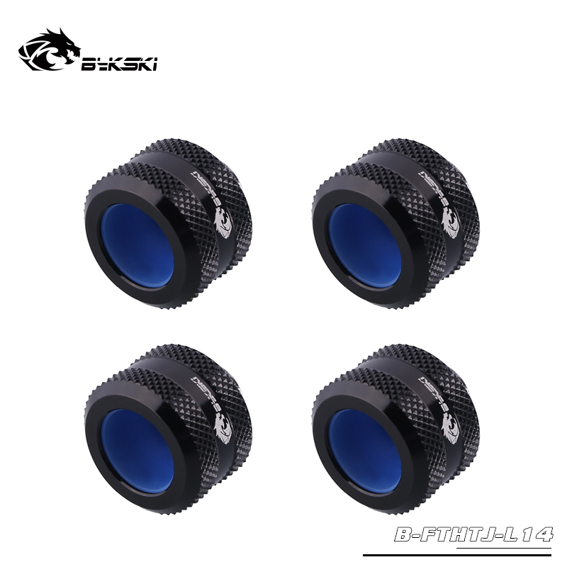 

4pcs/lot Bykski Anti Falling OD14mm Hard PETG PMMA Tube hand Compression Fittings White,Black ,Gold,Red,Silver,B-FTHTJ-L14