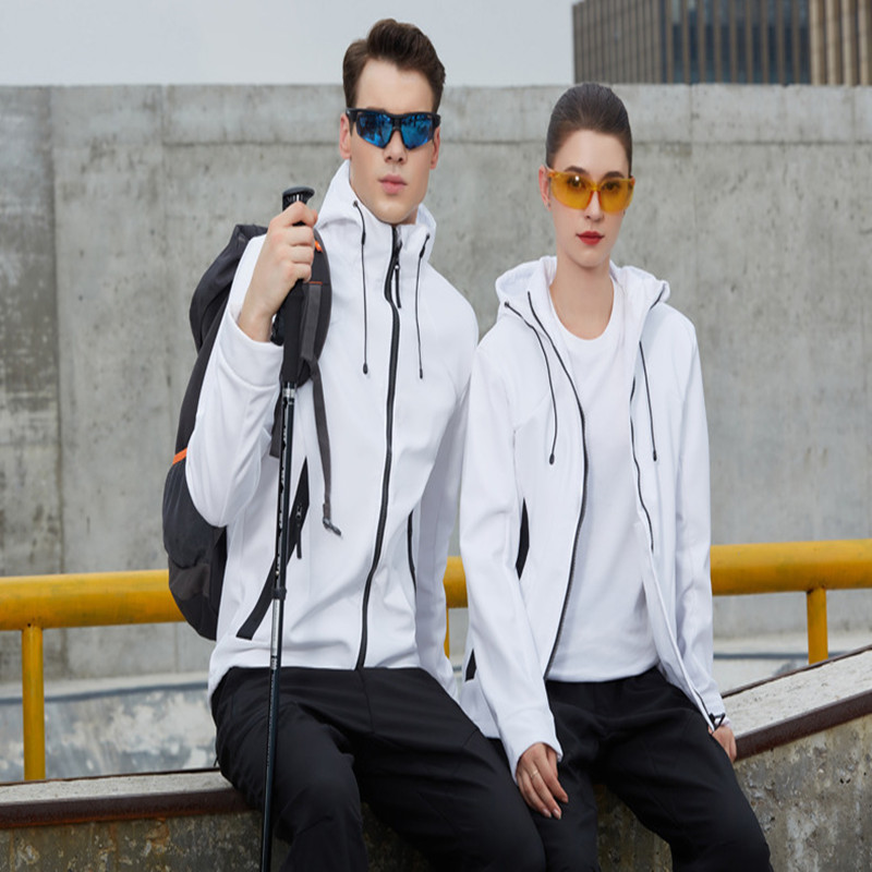 

New outdoor sports soft shell clothing for both men and women hiking hiking blazer ski clothing fishing cycling tour, Black