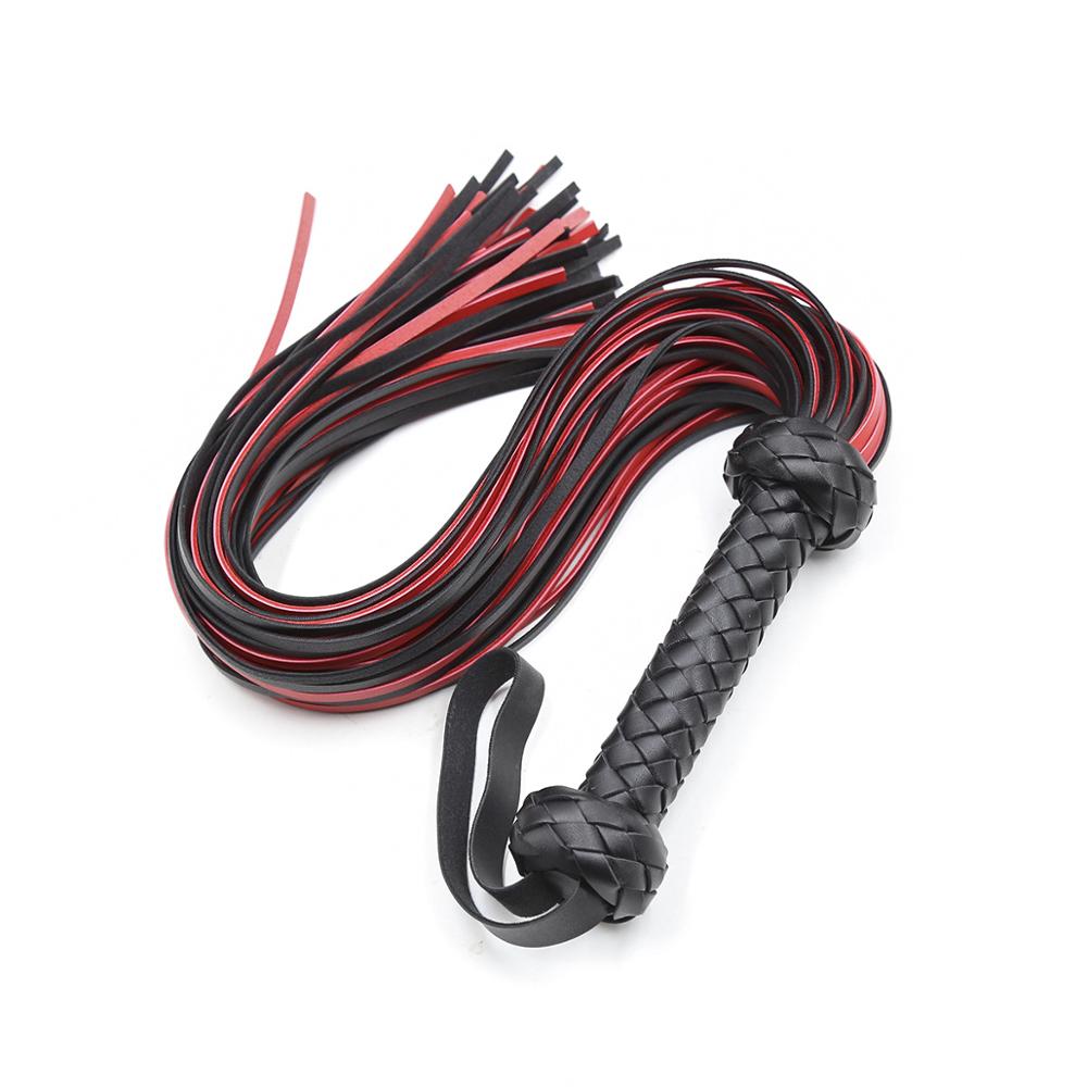 

Horse Supply Premium Suede Flogger for Horse Training Crop Whip Suede or Leather Covered Handle with Wrist Strap