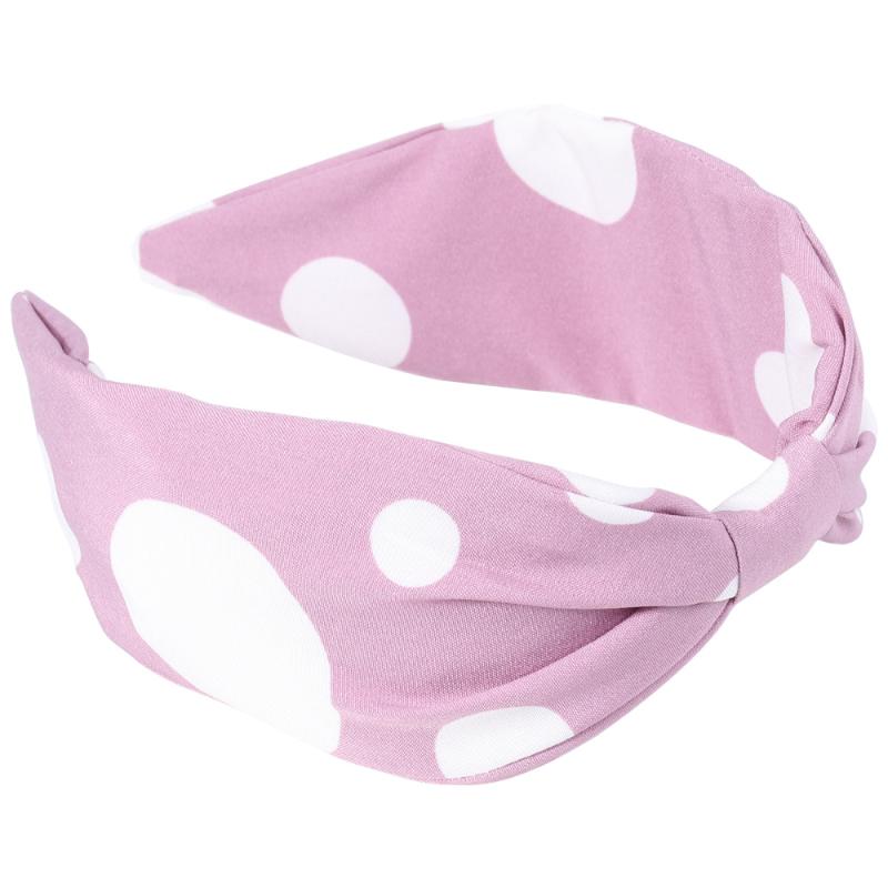 

Wave Dot Hair Band Knot Headband Fashion Hair Hoop Delicate Accessory for Woman Girl (White Dot Purple