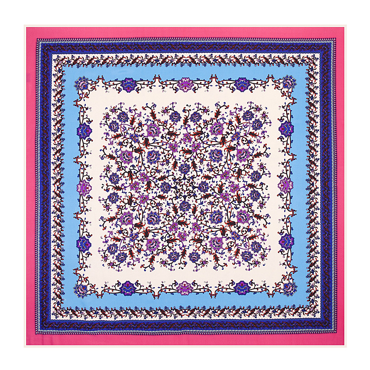 

100cm Square Scarf Women Twill 100% Silk Scarf 2020 New kerchief Handkerchief Bandanna Fashion Neckerchief