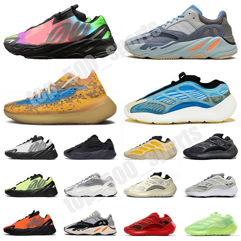 

Kanyes Wests 700 Shoes Azareth Srphym Trainers SIZE US 12 Azael Alien Blue Oat Runner Running mens womens Vanta Bone White Sneakers, Colour 29