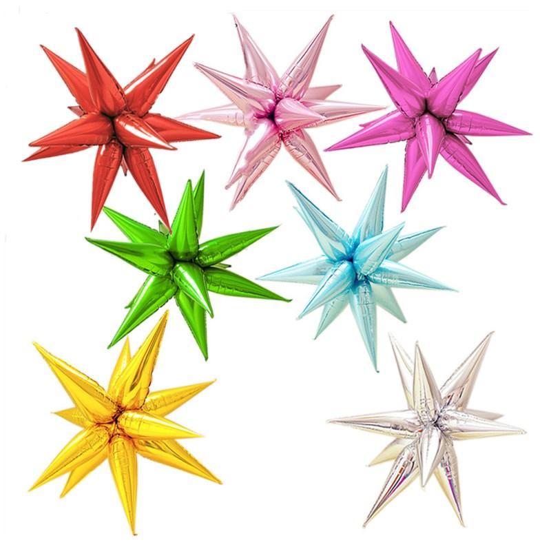 

12pcs/balloon Explosion Star Balloons Birthday Party Opening Ceremony Wedding Decoration Water Drop Cone Foil Balloons Party Supplies