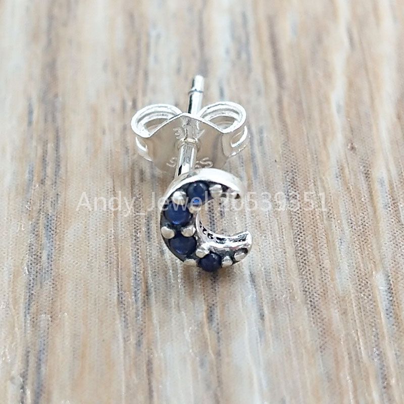 

Authentic 925 Sterling Silver Beads My Moon Single Stud Earring Charms Fits European Pandora Style Jewelry Bracelets & Necklace 298534C01