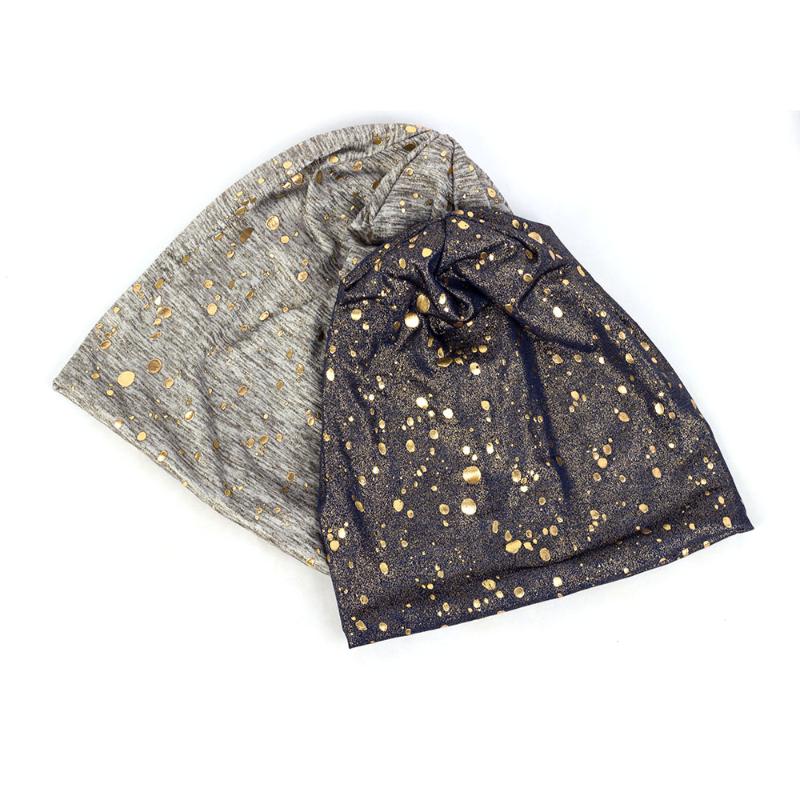 

Fashion New Women Splatter Paint Slouchy Knitted Beanies Hat Men Print Flat Baggy Cotton Caps Skullies Gorros DQ954C, Black