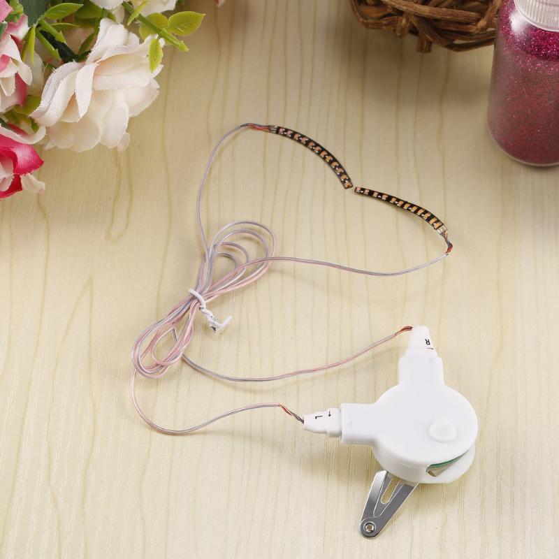 

1 Pair LED Lashes Fake Eyelashes Makeup Waterproof Light Eyelashes with Controller Hair Clips Holiday Party Pub Club Bar new